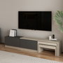 Hanah Home Soporte para TV Nest Travertino y Antracita